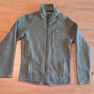 Patagonia Olive Green Full-Zip Fleece Jacket
